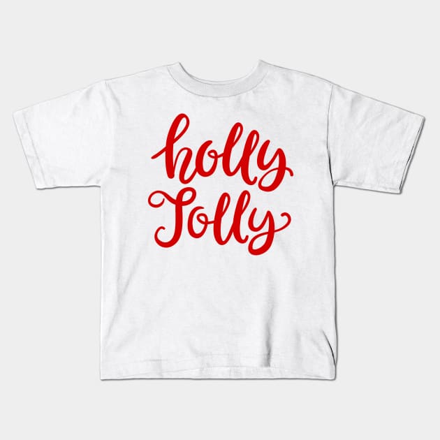 Holly Jolly Kids T-Shirt by DeraTobi